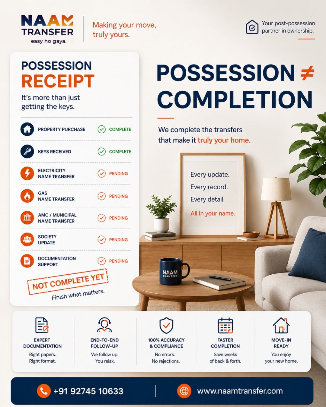 Possession is more than just getting the keys. We